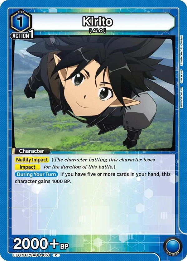 Kirito (051) card front