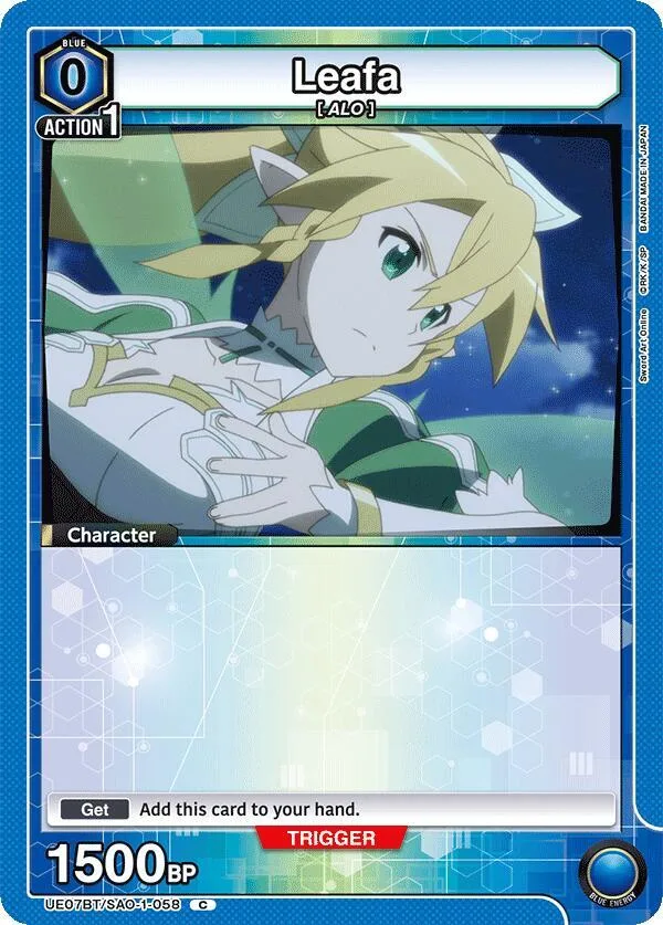 Leafa (058) card front