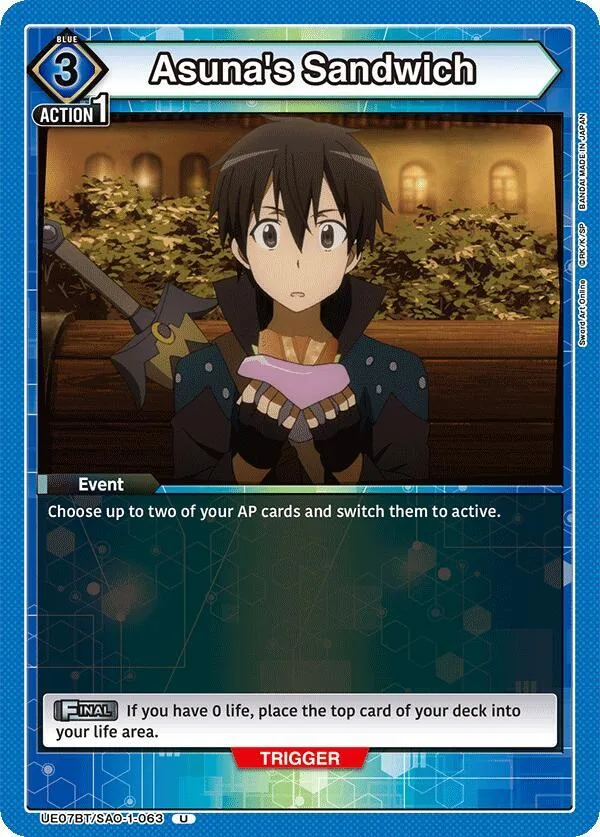 Asuna's Sandwich card front