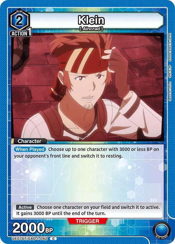 Klein card front