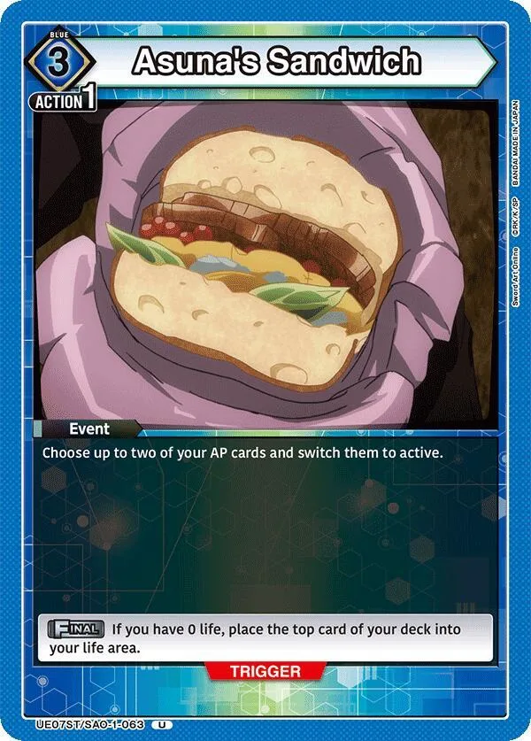 Asuna's Sandwich card front