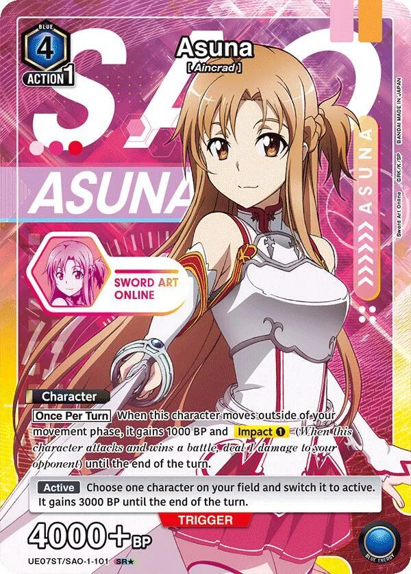 Asuna (101) (SR*) card front