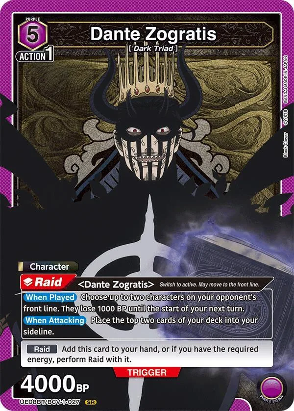 Dante Zogratis (027) card front