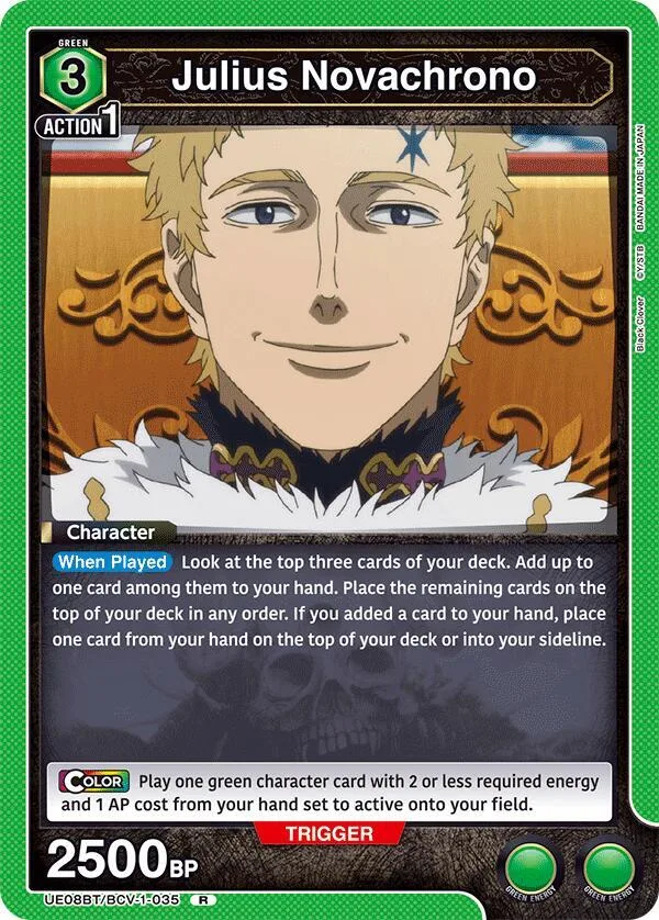 Julius Novachrono (035) card front