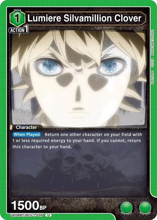 Lumiere Silvamillion Clover card front