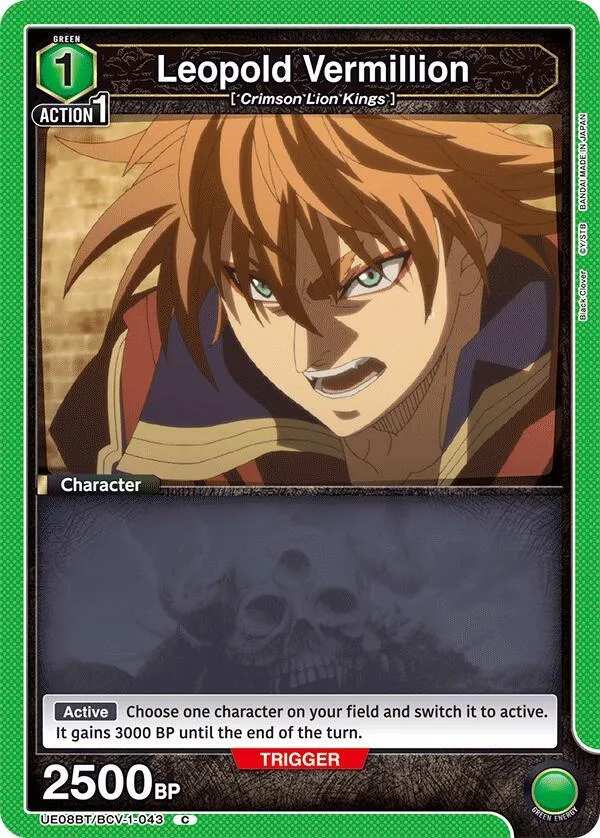 Leopold Vermillion card front