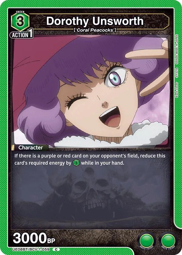 Dorothy Unsworth card front