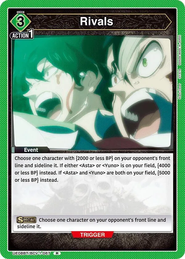 Rivals card front