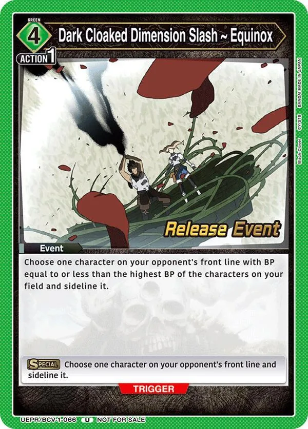 Dark Cloaked Dimension Slash ~ Equinox card front