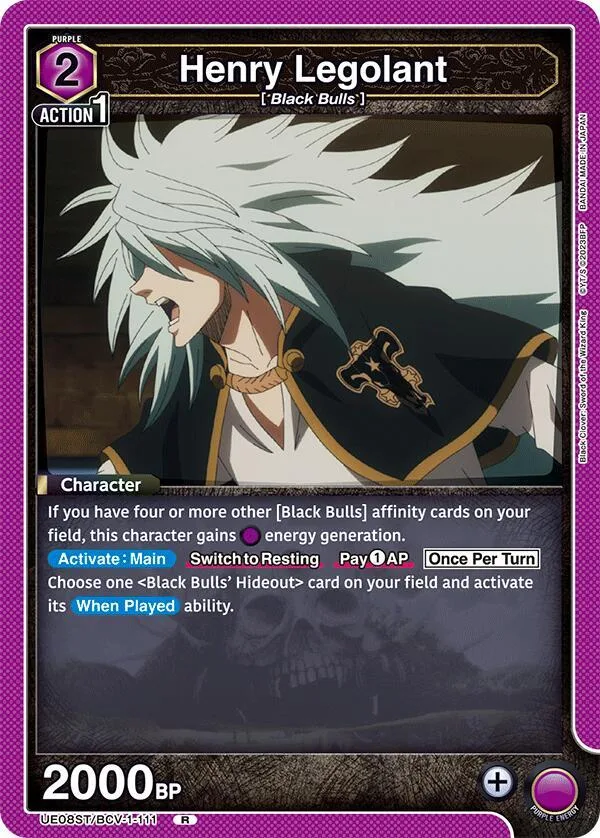 Henry Legolant card front