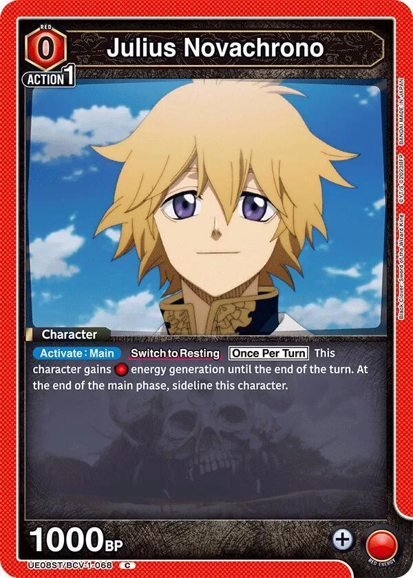 Julius Novachrono card front