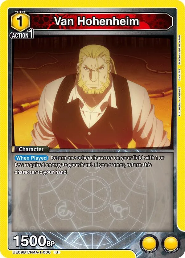 Van Hohenheim card front