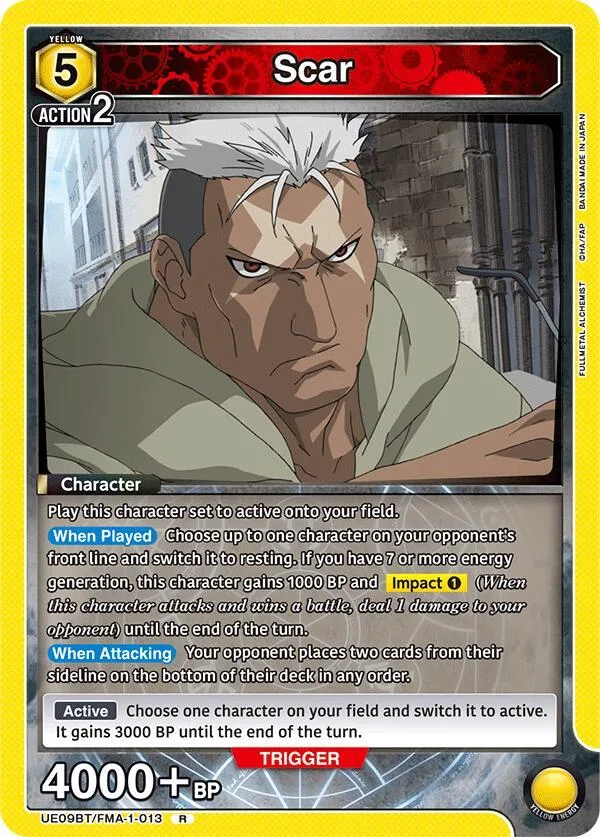 Scar card front
