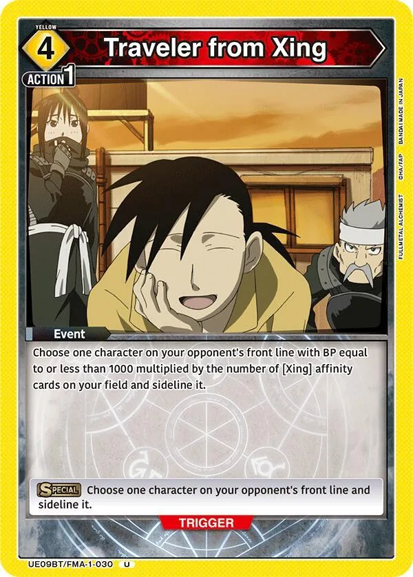 Traveler from Xing card front