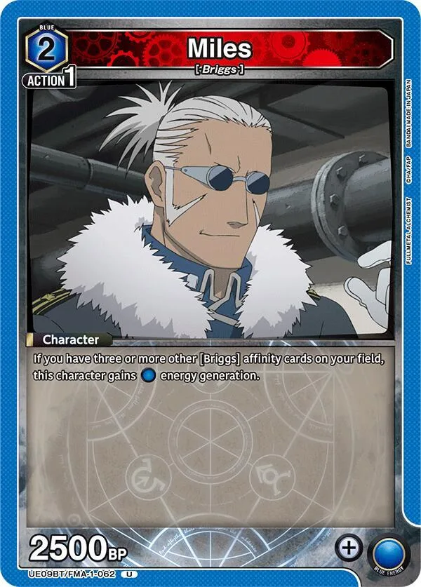Miles card front