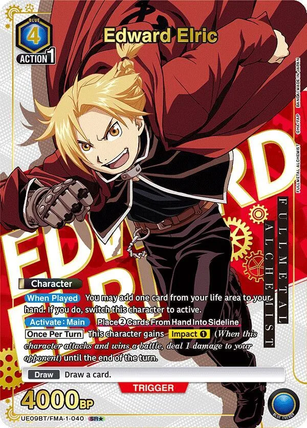 Edward Elric (040) (SR*) card front