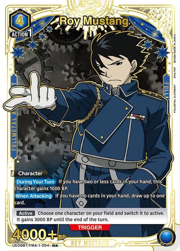 Roy Mustang (054) (R*) card front