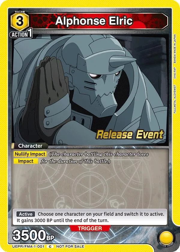 Alphonse Elric (001) card front