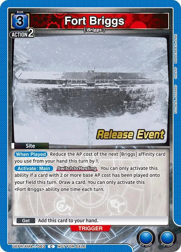Fort Briggs card front