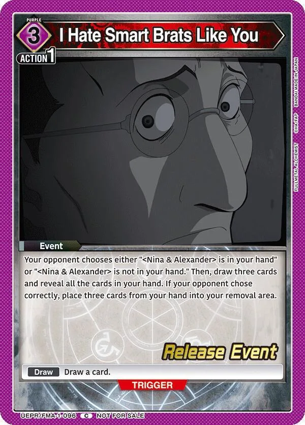 I Hate Smart Brats Like You card front
