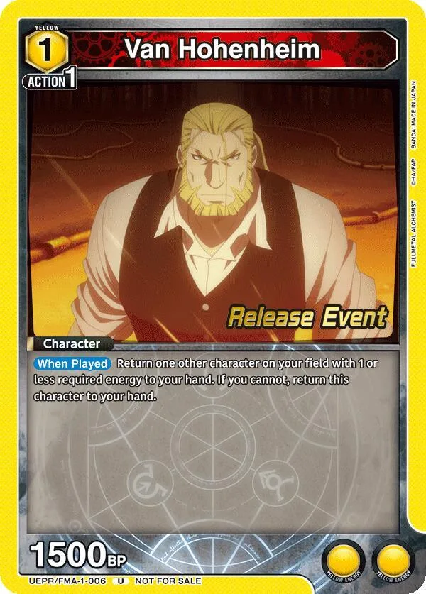 Van Hohenheim card front