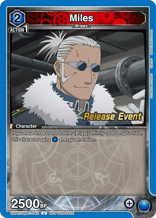 Miles card front
