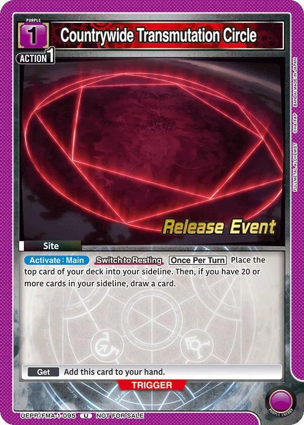 Countrywide Transmutation Circle card front