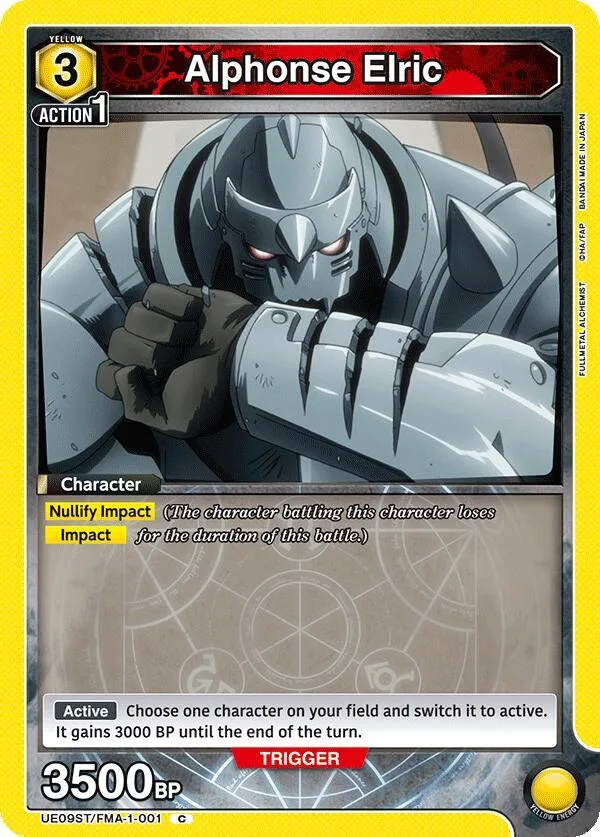 Alphonse Elric (001) card front