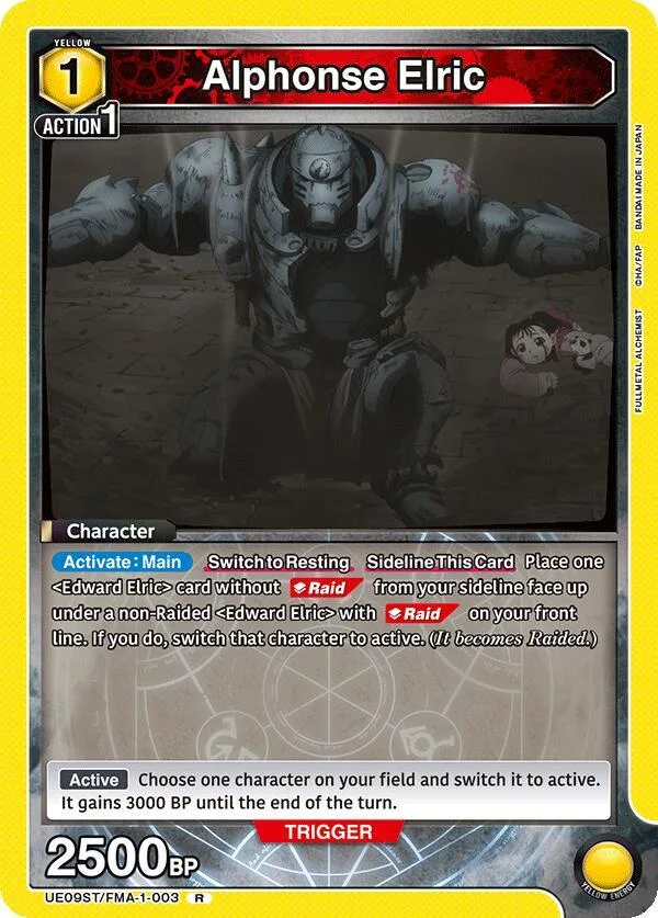 Alphonse Elric (003) card front