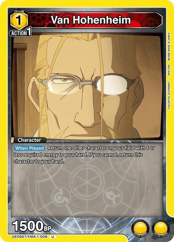Van Hohenheim card front