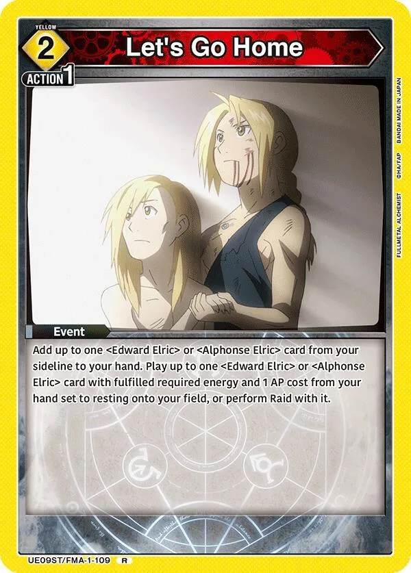 Let's Go Home card front