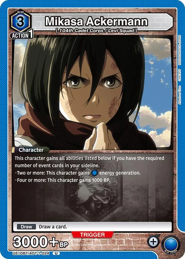 Mikasa Ackermann (024) card front