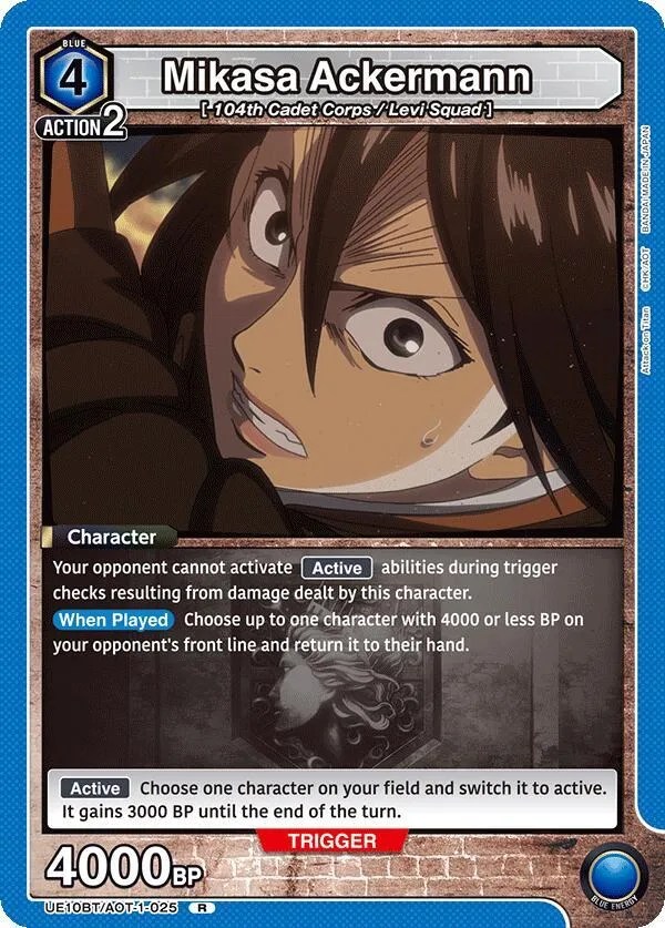 Mikasa Ackermann (025) card front