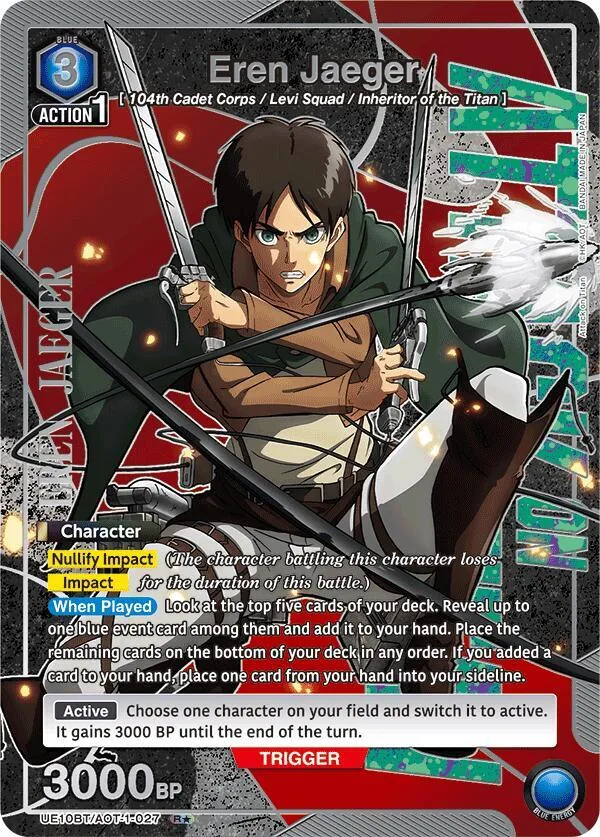 Eren Jaeger (027) (R*) card front