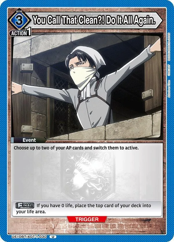 You Call That Clean?! Do It All Again. card front
