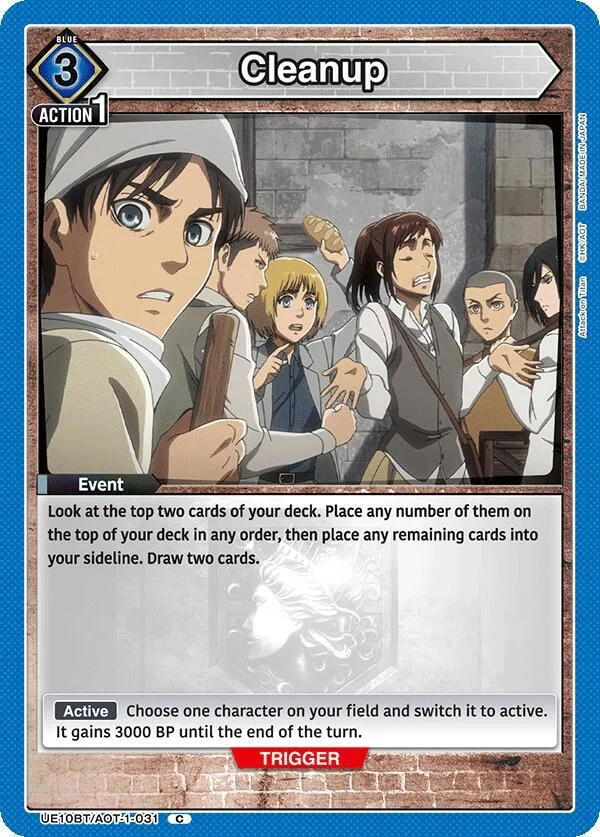 Cleanup card front