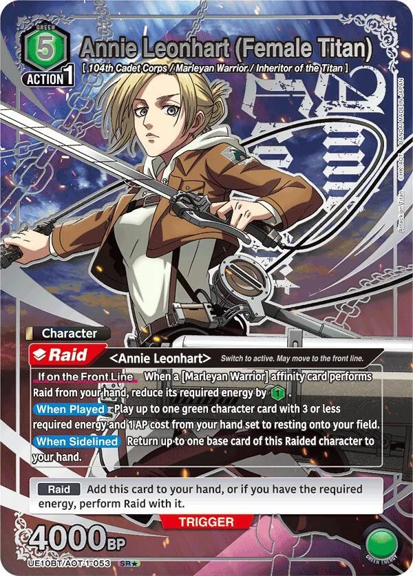 Annie Leonhart (Female Titan) (SR*) card front