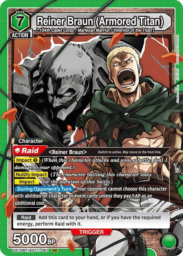 Reiner Braun (Armored Titan) card front