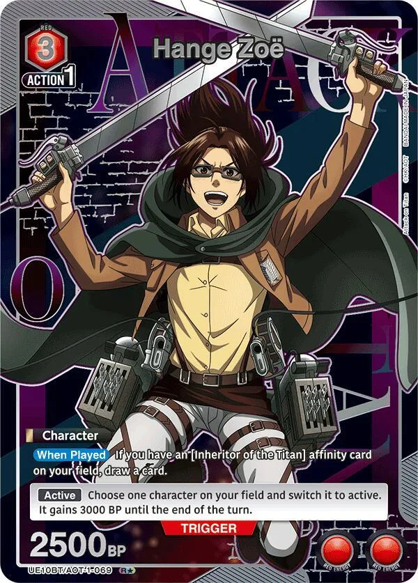 Hange Zoe (069) (R*) card front