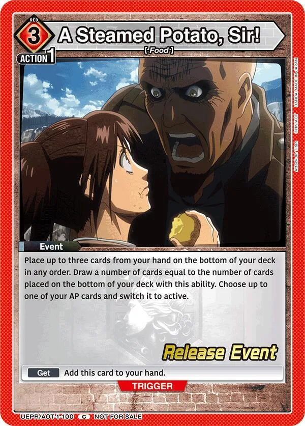 A Steamed Potato, Sir! card front