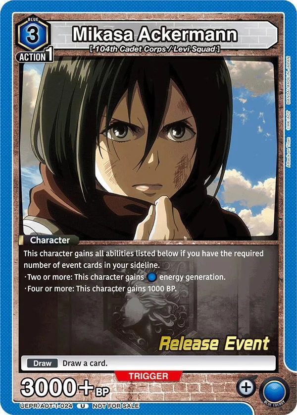 Mikasa Ackermann (024) card front