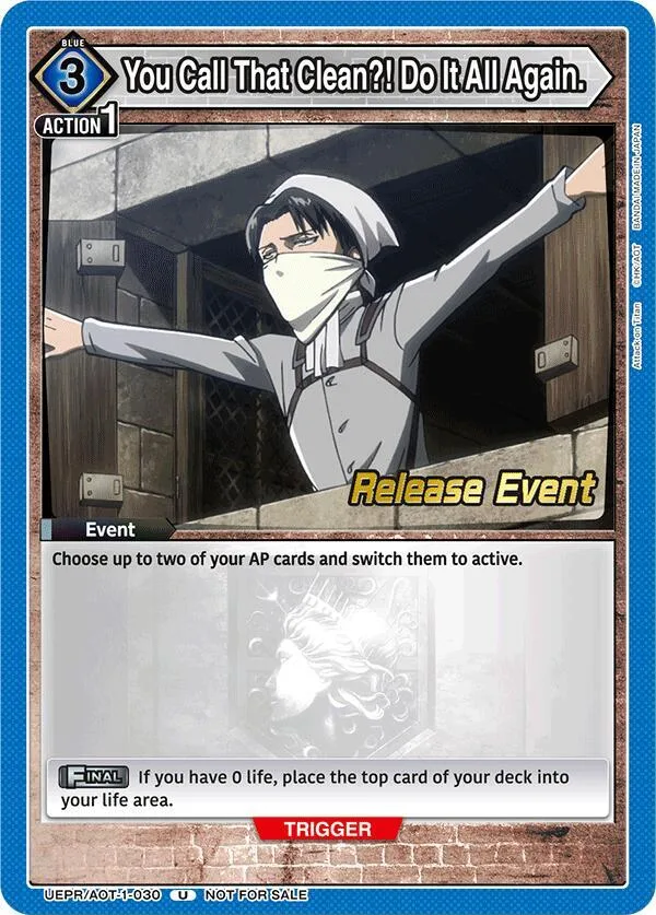 You Call That Clean?! Do It All Again. card front