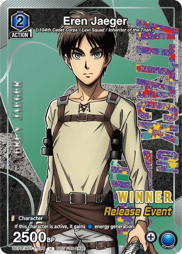 Eren Jaeger (Release Event Winner) card front