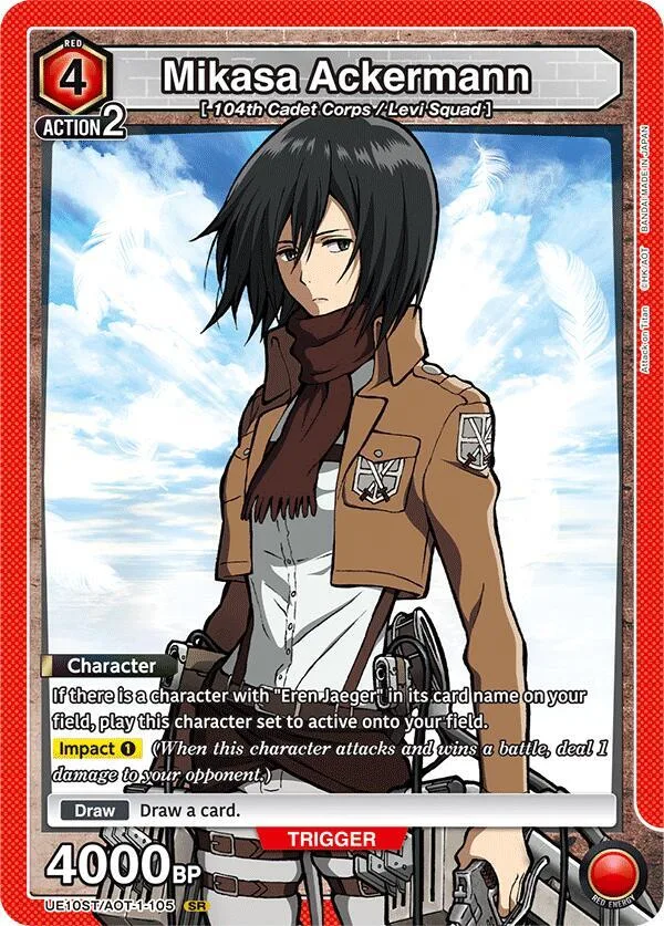 Mikasa Ackermann (105) card front