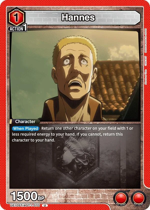 Hannes card front