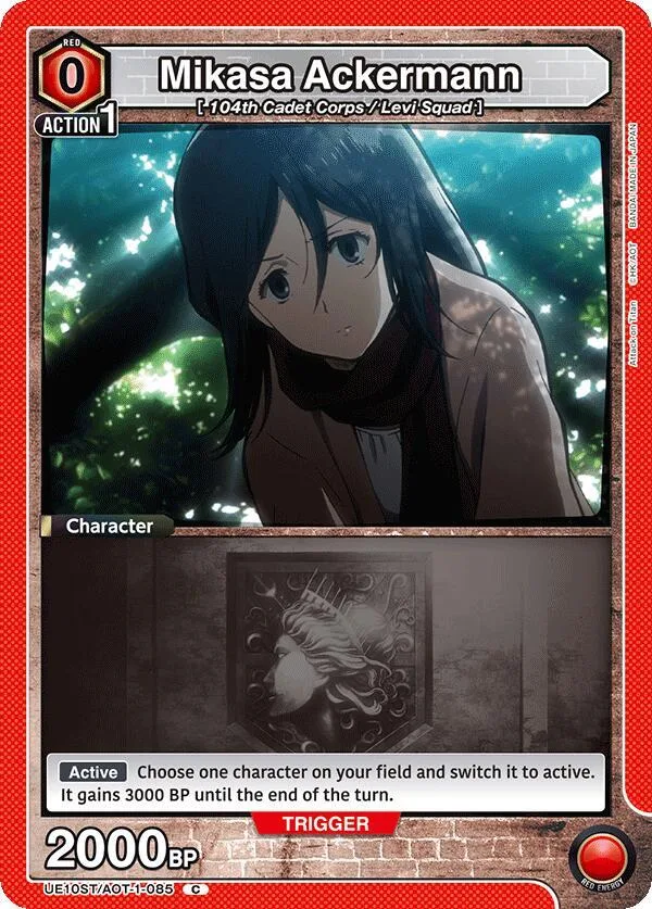 Mikasa Ackermann (085) card front