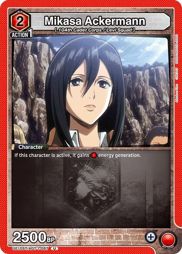Mikasa Ackermann (087) card front