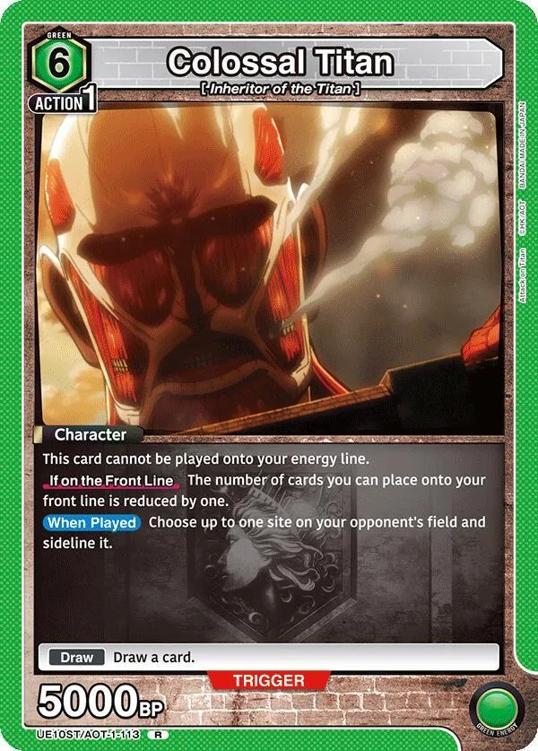 Colossal Titan card front