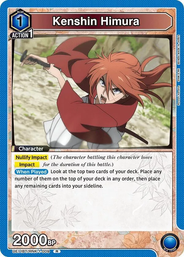 Kenshin Himura (009) card front