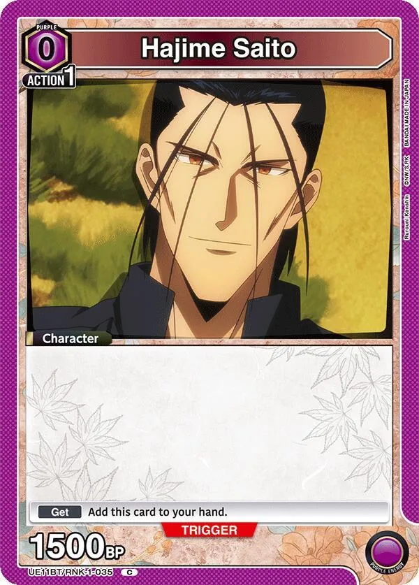 Hajime Saito (035) card front